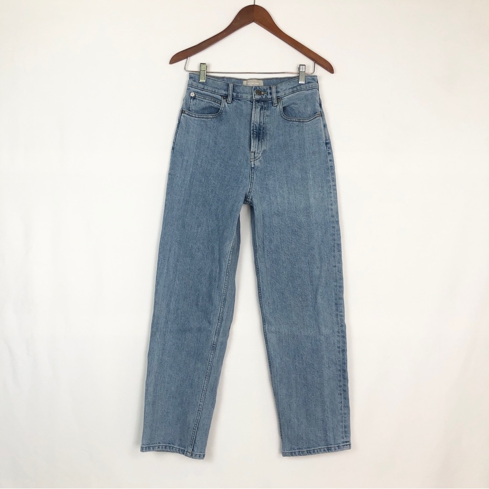 Everlane Way High Jean Organic Light Indigo Size 26 Regular - Picture 2 of 7
